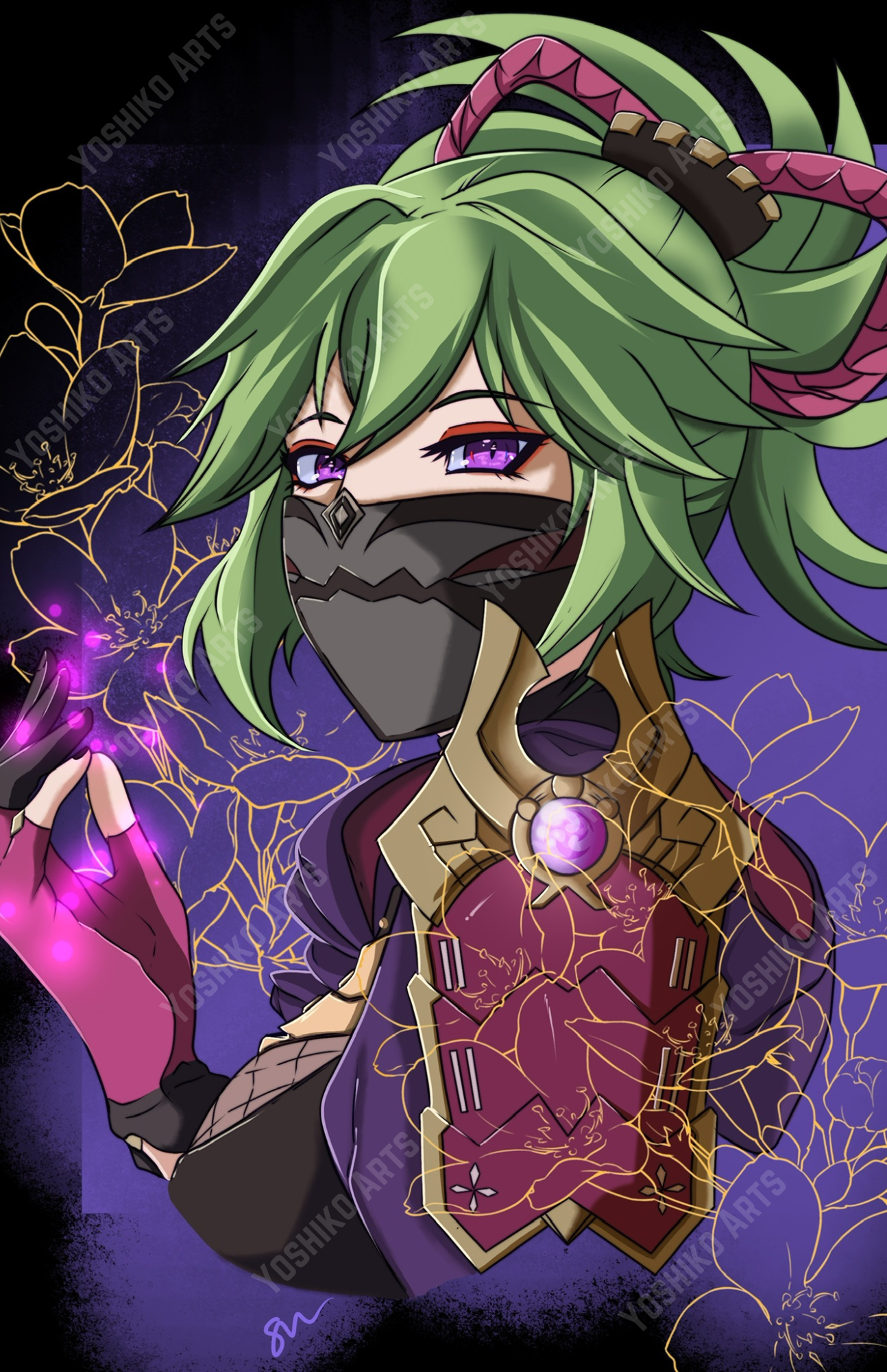 Kuki | 11 x 17 Art Print | Genshin Impact